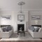 Ekena Millwork Sellek Ceiling Medallion (Fits Canopies up to 9"), 42 1/8"OD x 1 7/8"P, Ultra Pure White Crackle CM42SKUWC - alternate 2